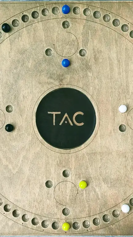 Доска TAC, вид сверху в конце партии