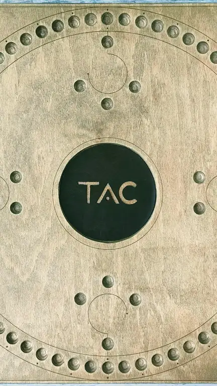 Доска TAC, вид сверху в начале партии